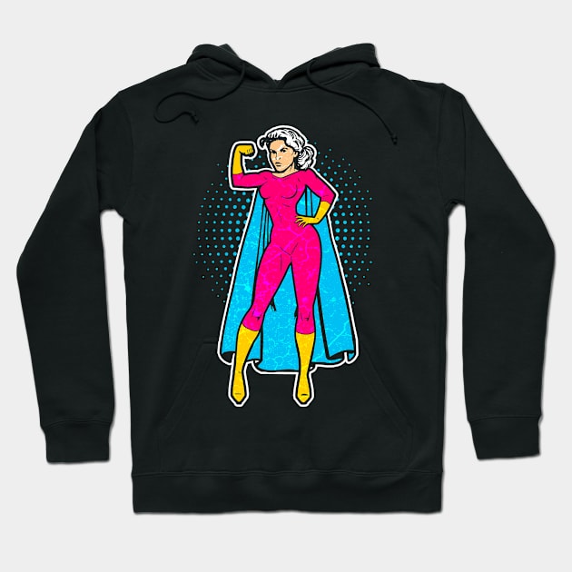 Superhero Woman Hoodie by Mila46